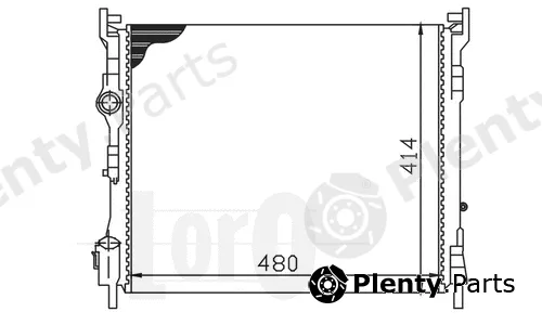Abakus 042-017-0042 — Radiator, engine cooling