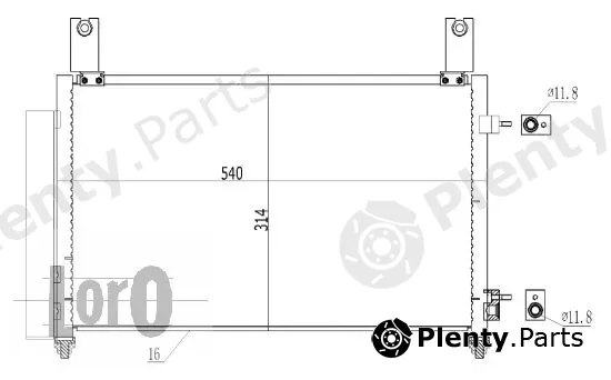 Abakus 007-016-0007 — Condenser, air conditioning