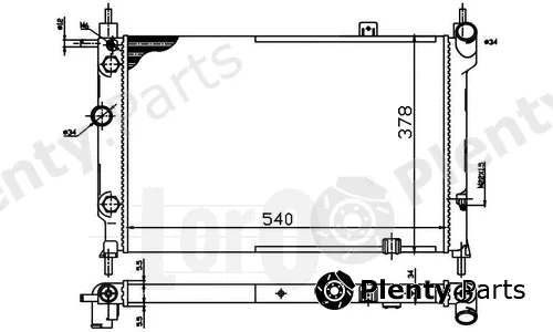 Abakus 037-017-0039 — Radiator, engine cooling