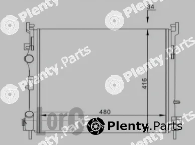 Abakus 042-017-0047 — Radiator, engine cooling