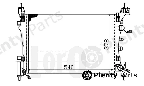 Abakus 037-017-0062 — Radiator, engine cooling