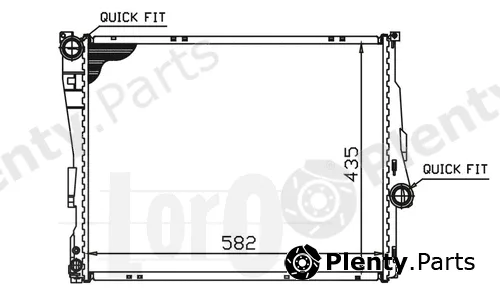 Abakus 004-017-0008 — Radiator, engine cooling