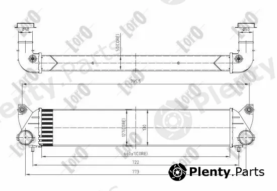 Abakus 016-018-0008 — Charge Air Cooler