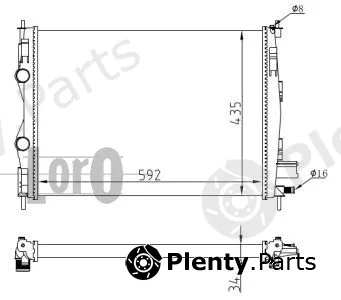 Abakus 035-017-0004 — Radiator, engine cooling