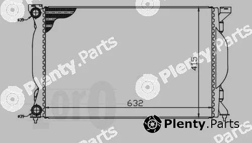 Abakus 003-017-0012 — Radiator, engine cooling
