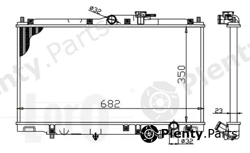 Abakus 018-017-0013 — Radiator, engine cooling