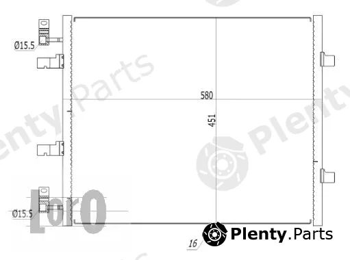 Abakus 037-016-0047 — Condenser, air conditioning