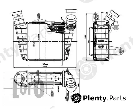 Abakus 053-018-0002 — Charge Air Cooler