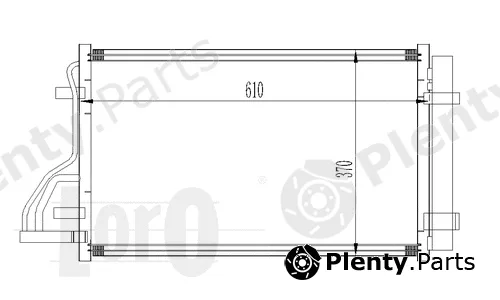 Abakus 019-016-0009 — Condenser, air conditioning