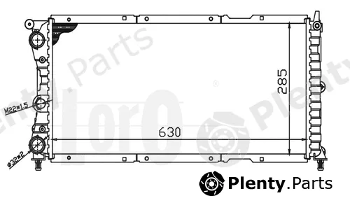 Abakus 016-017-0049 — Radiator, engine cooling