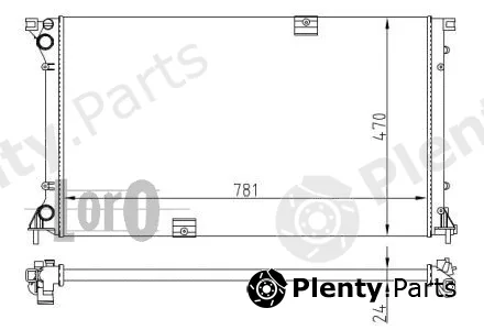 Abakus 042-017-0027 — Radiator, engine cooling