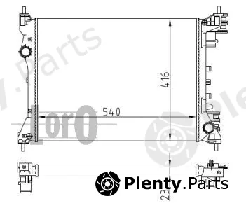 Abakus 037-017-0093 — Radiator, engine cooling