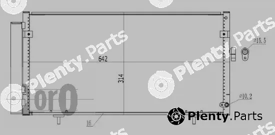 Abakus 049-016-0001 — Condenser, air conditioning