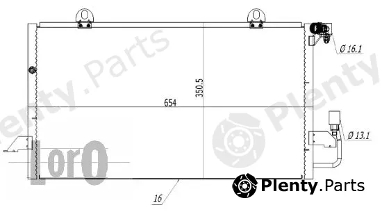 Abakus 003-016-0001 — Condenser, air conditioning