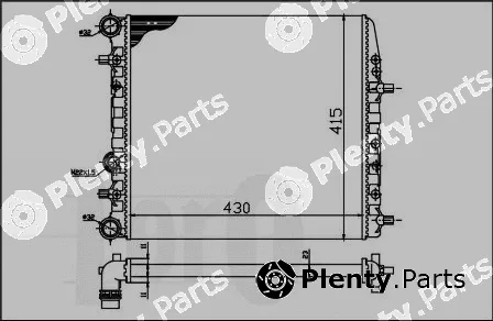 Abakus 053-017-0039 — Radiator, engine cooling