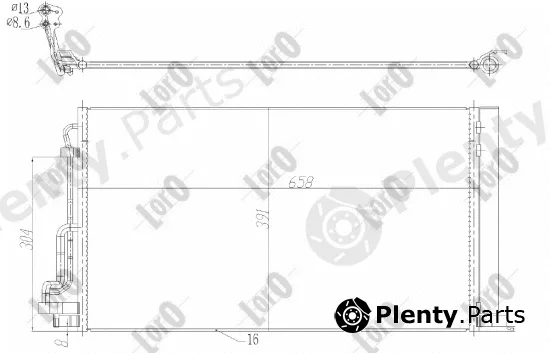 Abakus 019-016-0047 — Condenser, air conditioning