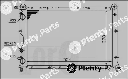 Abakus 002-017-0013 — Radiator, engine cooling
