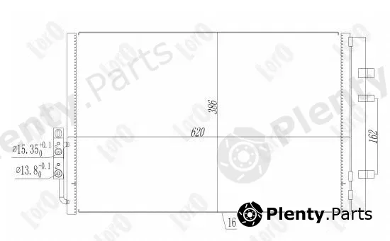 Abakus 004-016-0027 — Condenser, air conditioning