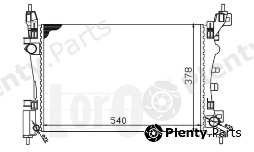 Abakus 016-017-0043 — Radiator, engine cooling