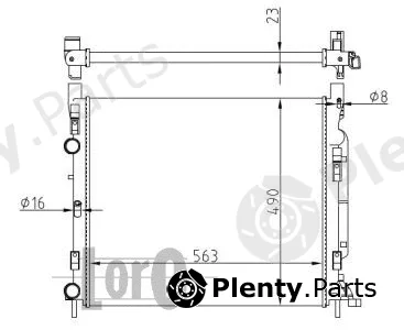 Abakus 042-017-0039 — Radiator, engine cooling