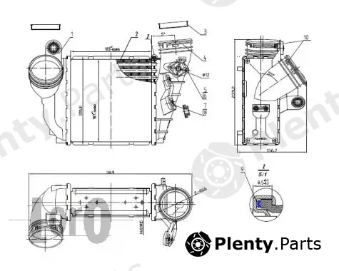 Abakus 053-018-0008 — Charge Air Cooler