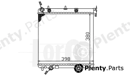 Abakus 009-017-0047 — Radiator, engine cooling
