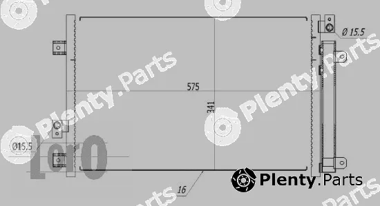Abakus 016-016-0030 — Condenser, air conditioning