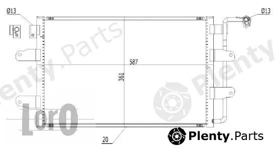 Abakus 053-016-0010 — Condenser, air conditioning