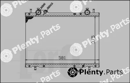 Abakus 016-017-0032 — Radiator, engine cooling