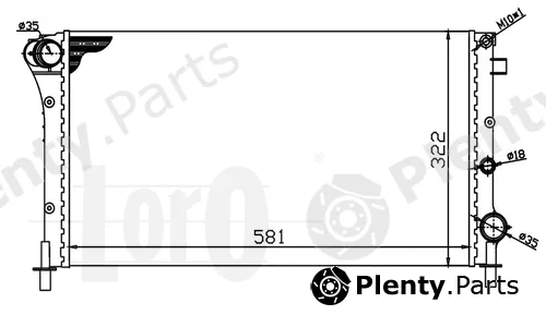 Abakus 016-017-0034 — Radiator, engine cooling
