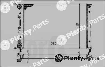 Abakus 002-017-0003 — Radiator, engine cooling