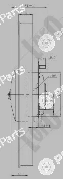 Abakus 009-014-0006 — Fan, engine cooling