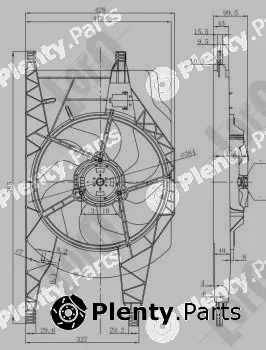Abakus 042-014-0002 — Fan, engine cooling