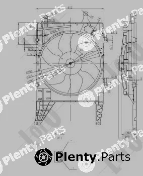 Abakus 042-014-0003 — Fan, engine cooling