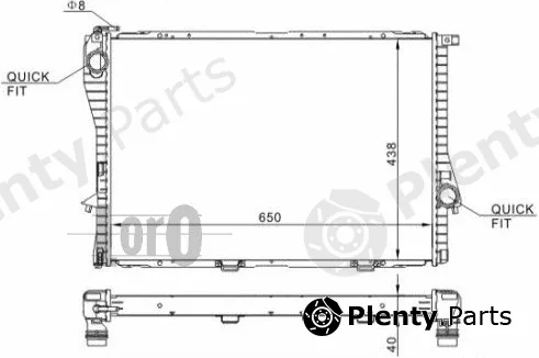 Abakus 004-017-0007 — Radiator, engine cooling