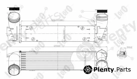 Abakus 004-018-0010 — Charge Air Cooler