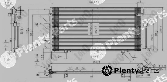 Abakus 049-016-0014 — Condenser, air conditioning