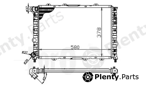 Abakus 002-017-0002 — Radiator, engine cooling
