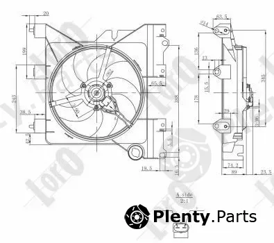 Abakus 009-014-0010 — Fan, engine cooling