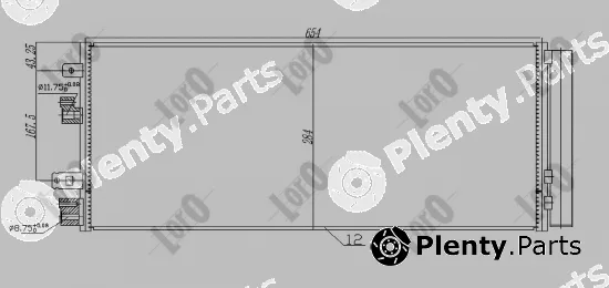 Abakus 037-016-0054 — Condenser, air conditioning