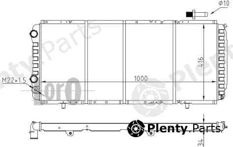 Abakus 009-017-0007 — Radiator, engine cooling