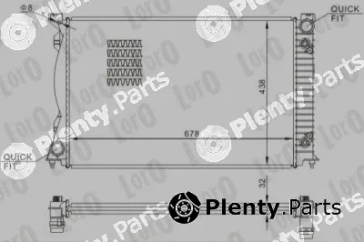 Abakus 003-017-0047-B — Radiator, engine cooling
