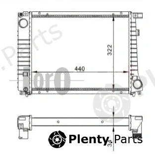 Abakus 004-017-0027 — Radiator, engine cooling