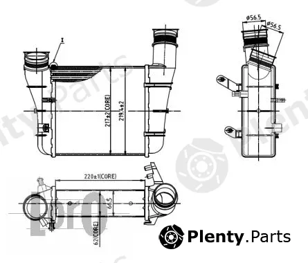 Abakus 003-018-0007 — Charge Air Cooler