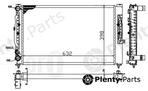 Abakus 003-017-0019 — Radiator, engine cooling