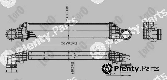 Abakus 054-018-0014 — Charge Air Cooler