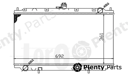 Abakus 033-017-0004 — Radiator, engine cooling