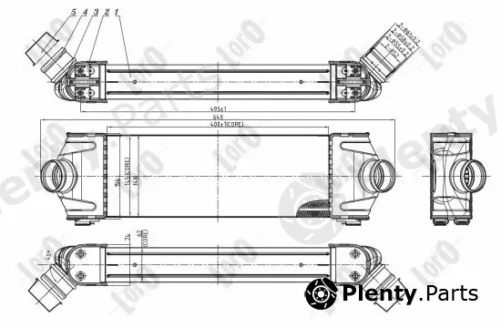 Abakus 017-018-0013 — Charge Air Cooler
