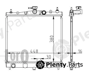 Abakus 035-017-0013 — Radiator, engine cooling