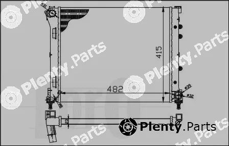 Abakus 016-017-0055 — Radiator, engine cooling